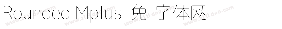 Rounded Mplus字体转换